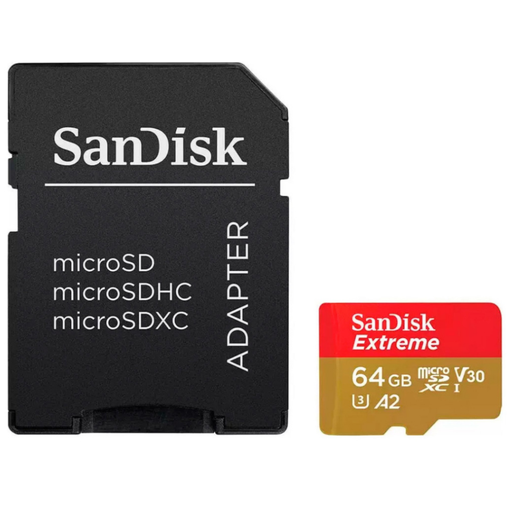 SanDisk Extreme PLUS, sdsqxbu-064g-gn6ma, 64 GB, Klasse 10, 200 MB/s, 90 MB/s, Class 3 U3