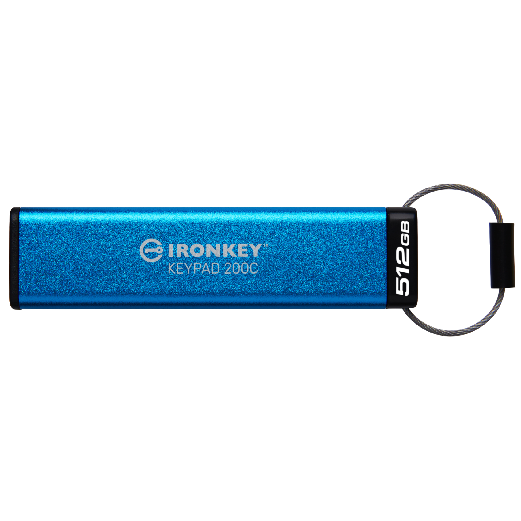 Kingston IronKey 512GB USB-C Keypad 200C, ikkp200c/512gb, F 140-3 Lvl 3 ausstehend AES-256, 512 GB, USB Typ-C