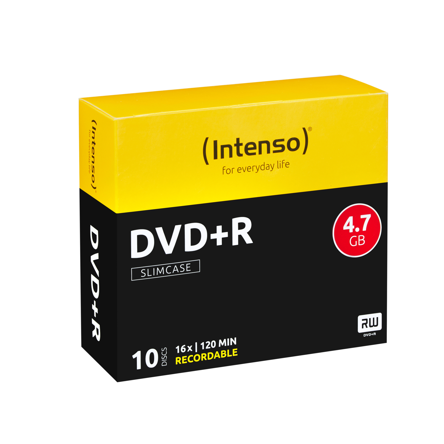 Intenso DVD+R 4.7 GB 16x, 4111652, DVD+R, 120 mm, Slimcase, 4,7 GB