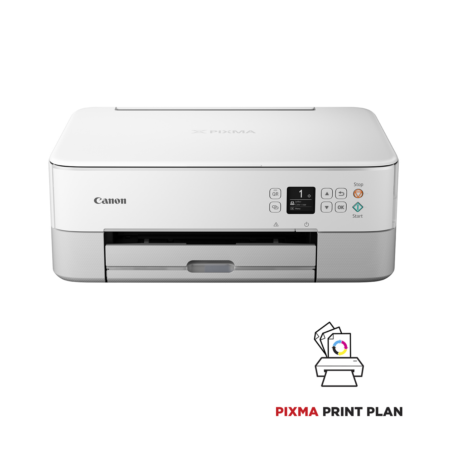 Canon PIXMA TS5351i 3-in-1 WLAN-Farb-Multifunktionssystem, 4462c106, Weiß, Tintenstrahl, Farbdruck