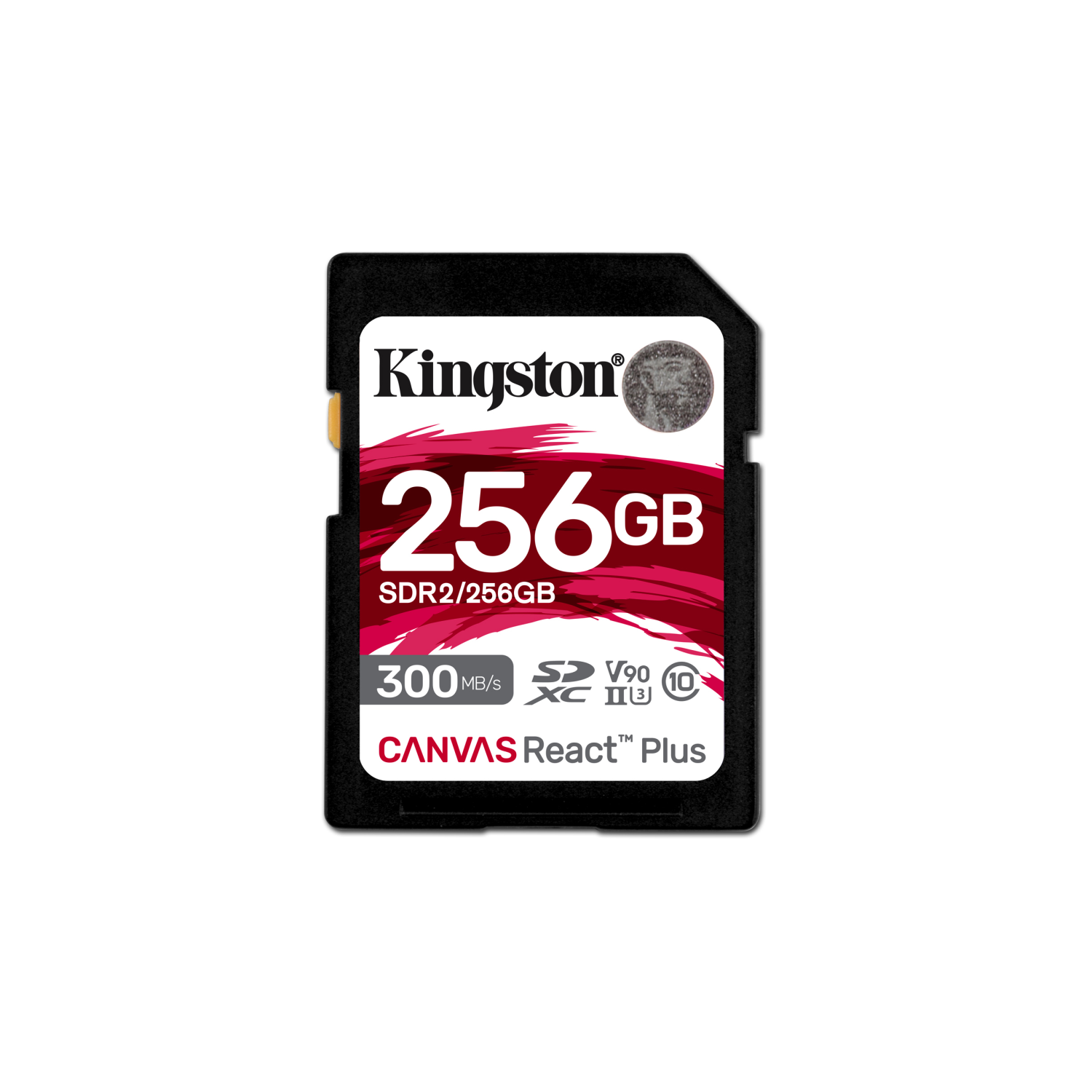 Kingston 256GB Canvas React Plus SDXC UHS-II 300R/260W U3 V90 for /4K/8K, sdr2/256gb, 256 GB, SD, Klasse