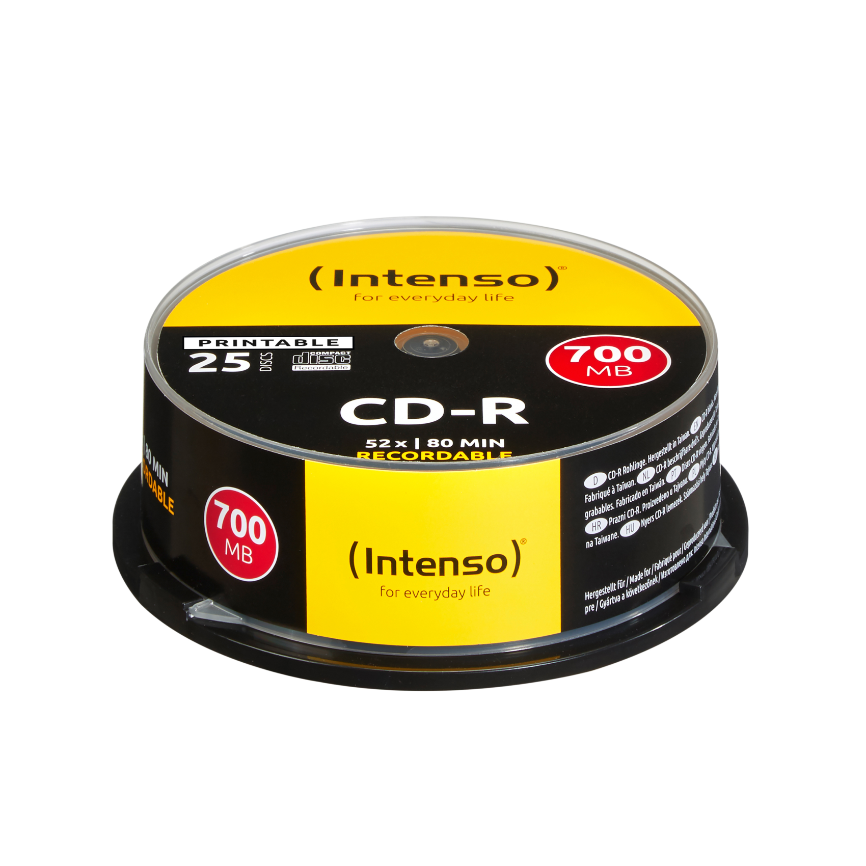 Intenso CD-R 700MB, 1801124, CD-R, 120 mm, 700 MB, Tortenschachtel, 25 Stücke