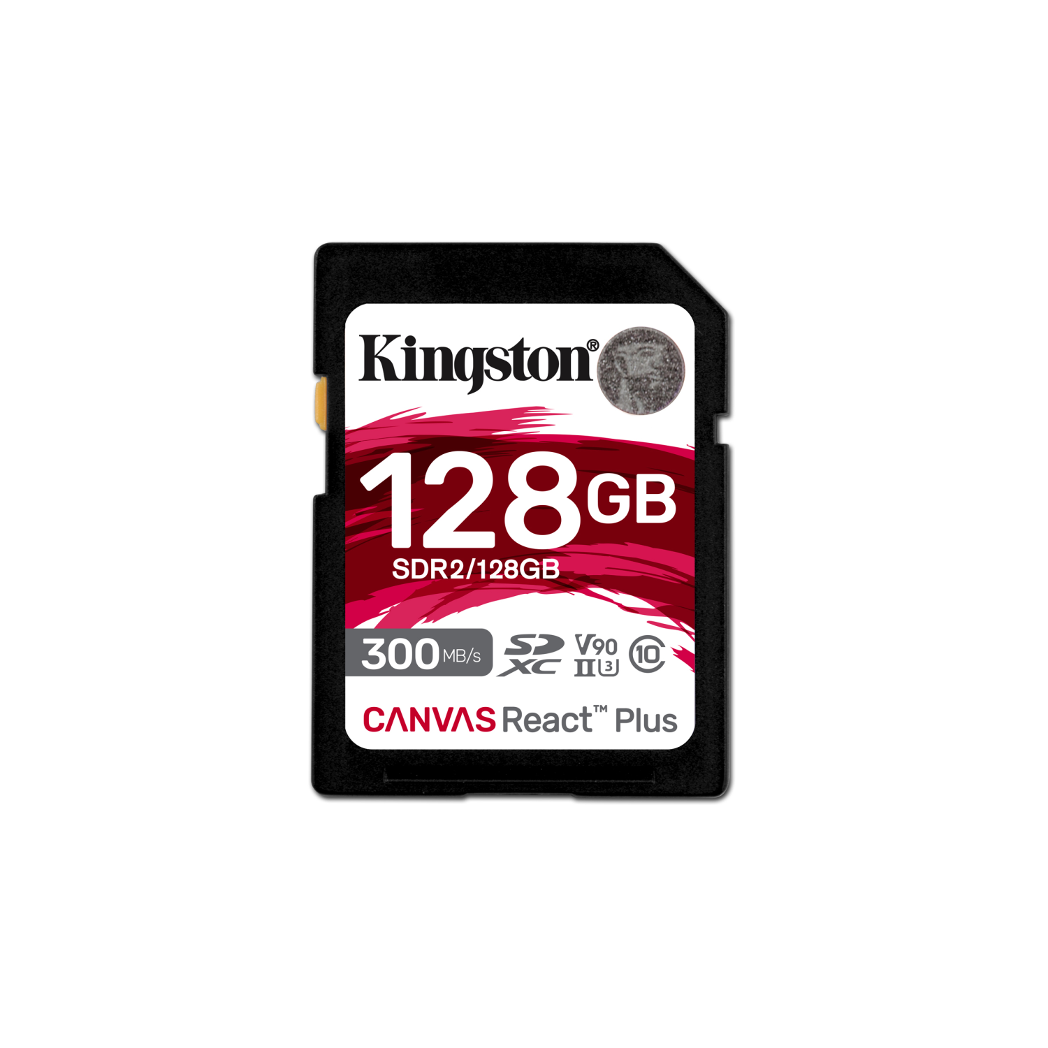 Kingston 128GB Canvas React Plus SDXC UHS-II 300R/260W U3 V90 for /4K/8K, sdr2/128gb, 128 GB, SD, Klasse