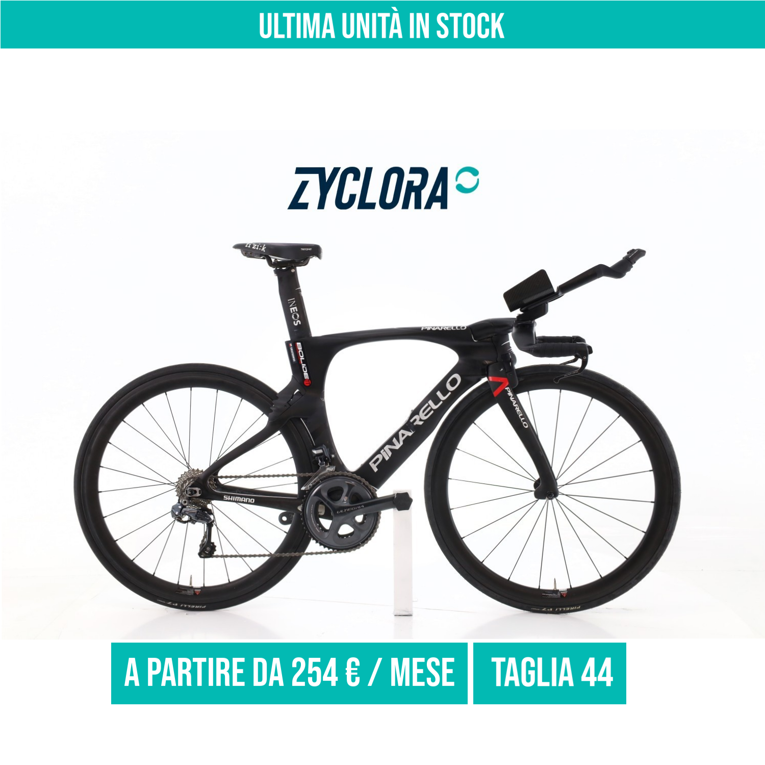 Pinarello Bolide TT M.Kwiatkowski Carbonio Di2 11V taglia 44 Semi-nuova