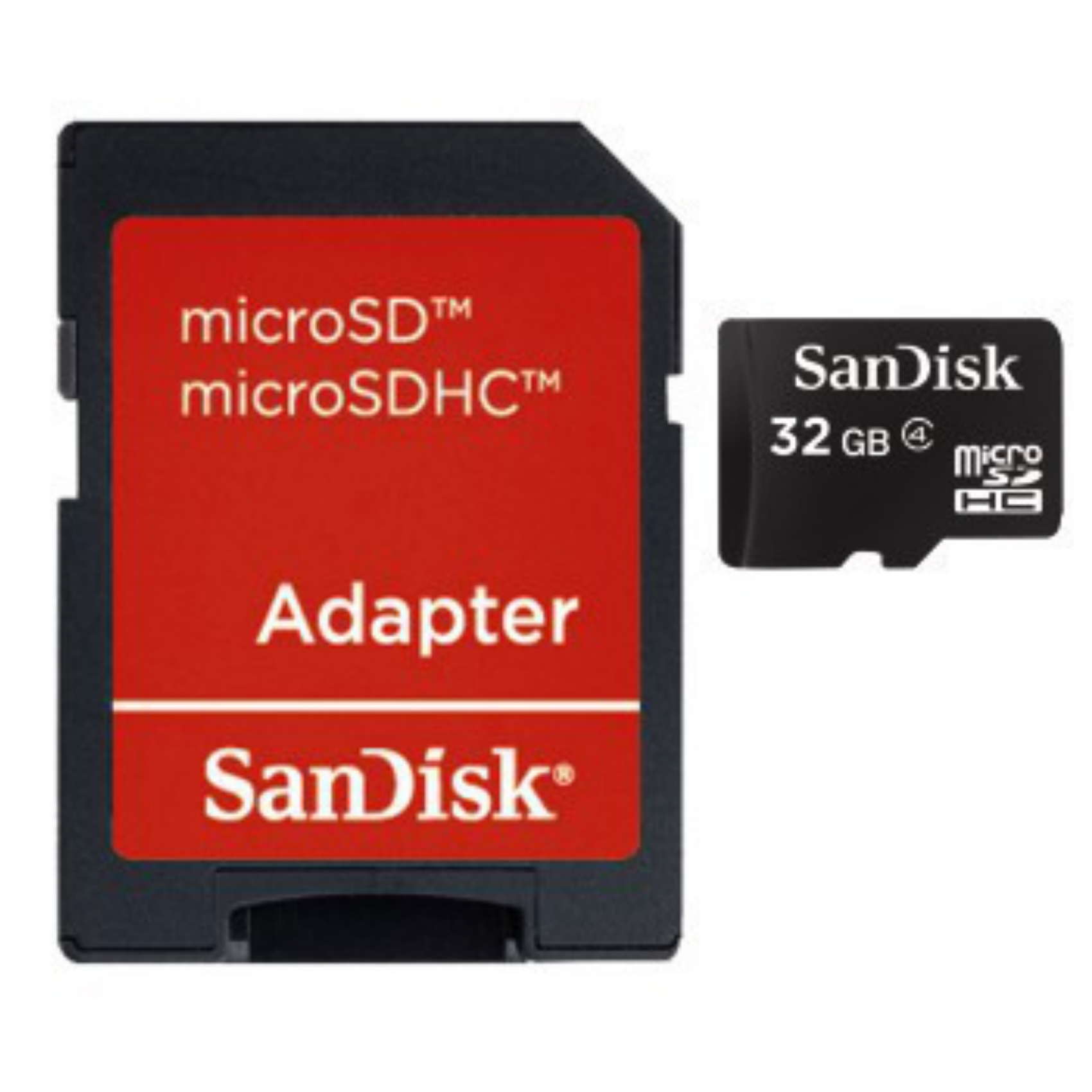 SanDisk microSDHC 32GB, sdsdqb-032g-b35, 32 GB, MicroSDHC, Klasse 4, Schwarz