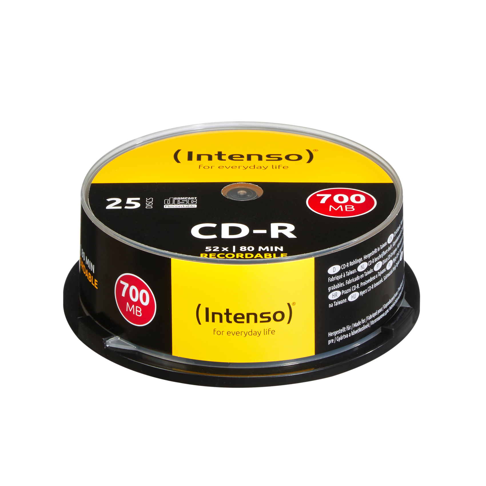 Intenso INT-, 1001124, CD-R, 120 mm, 700 MB, Spindel, 25 Stücke