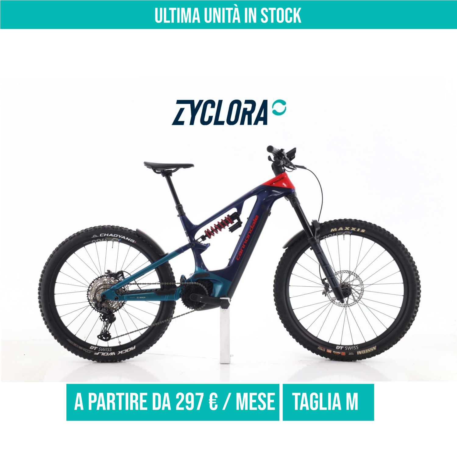 Cannondale Moterra LT XT taglia M Semi-nuova
