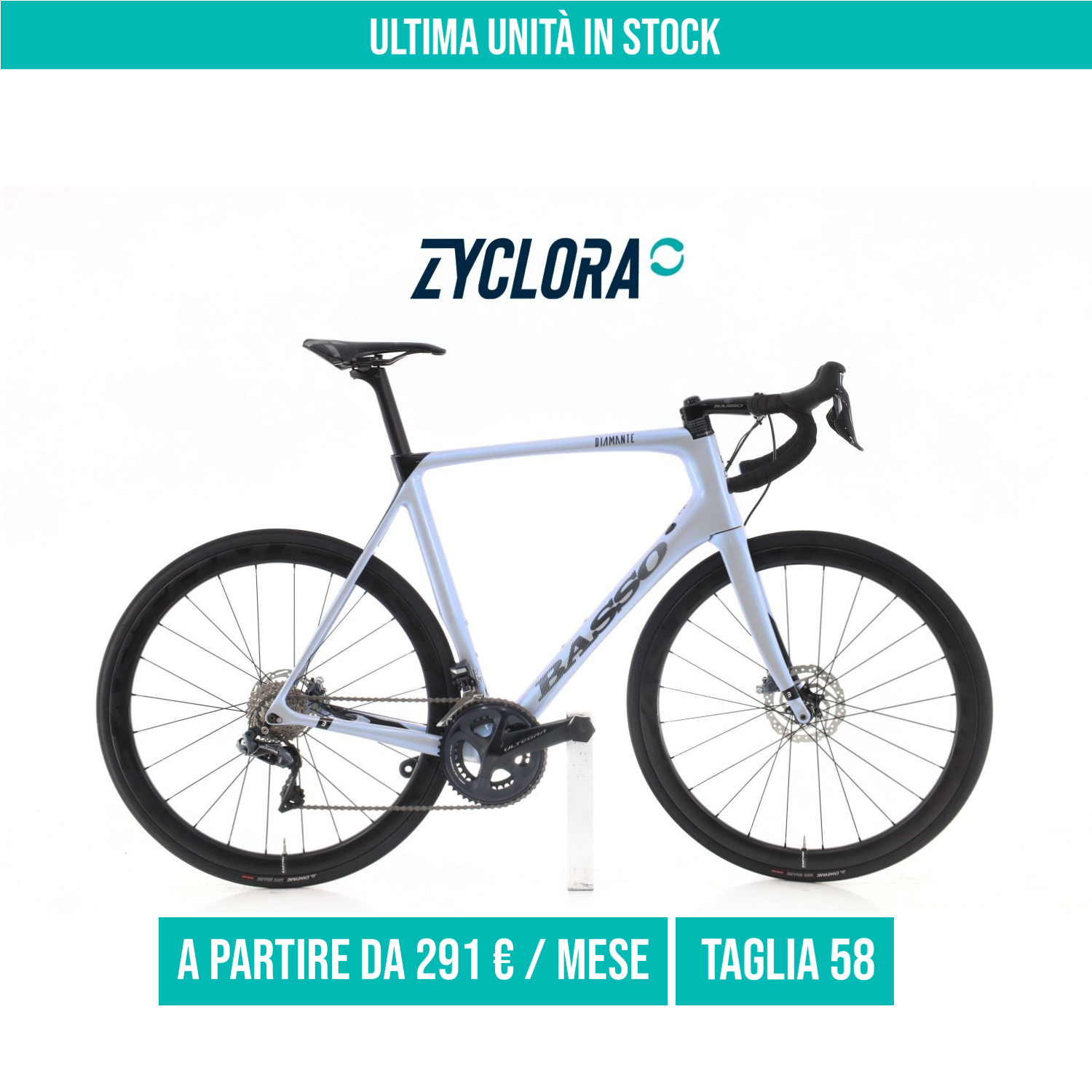 Basso Diamante Carbonio Di2 11V taglia 58 Semi-nuova