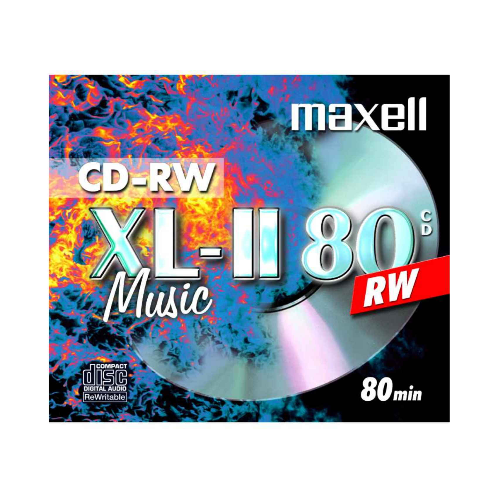 Maxell XL II 80MU, 624865, CD-RW, 0,7 GB 80min, Jewel Case