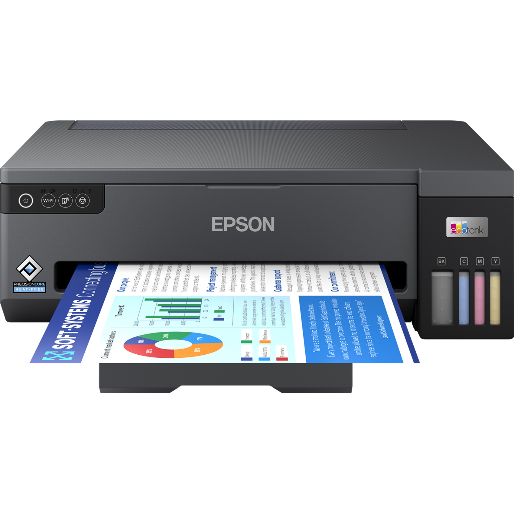 Epson EcoTank ET-14100, c11ck39401, Farbe, 4, A3, 30 Seiten pro Minute, Schwarz