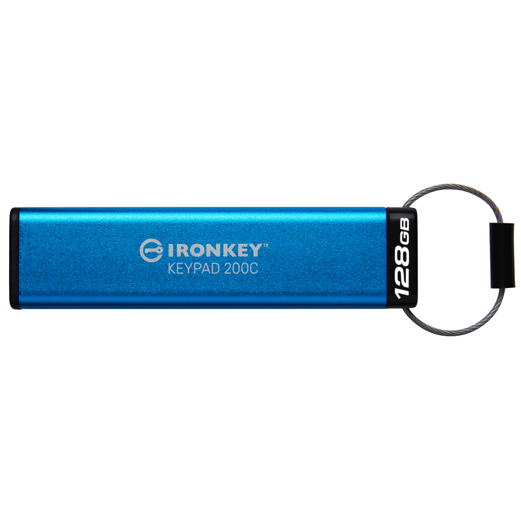 Kingston IronKey 128GB USB-C Keypad 200C, ikkp200c/128gb, F 140-3 Lvl 3 ausstehend AES-256, 128 GB, USB Typ-C