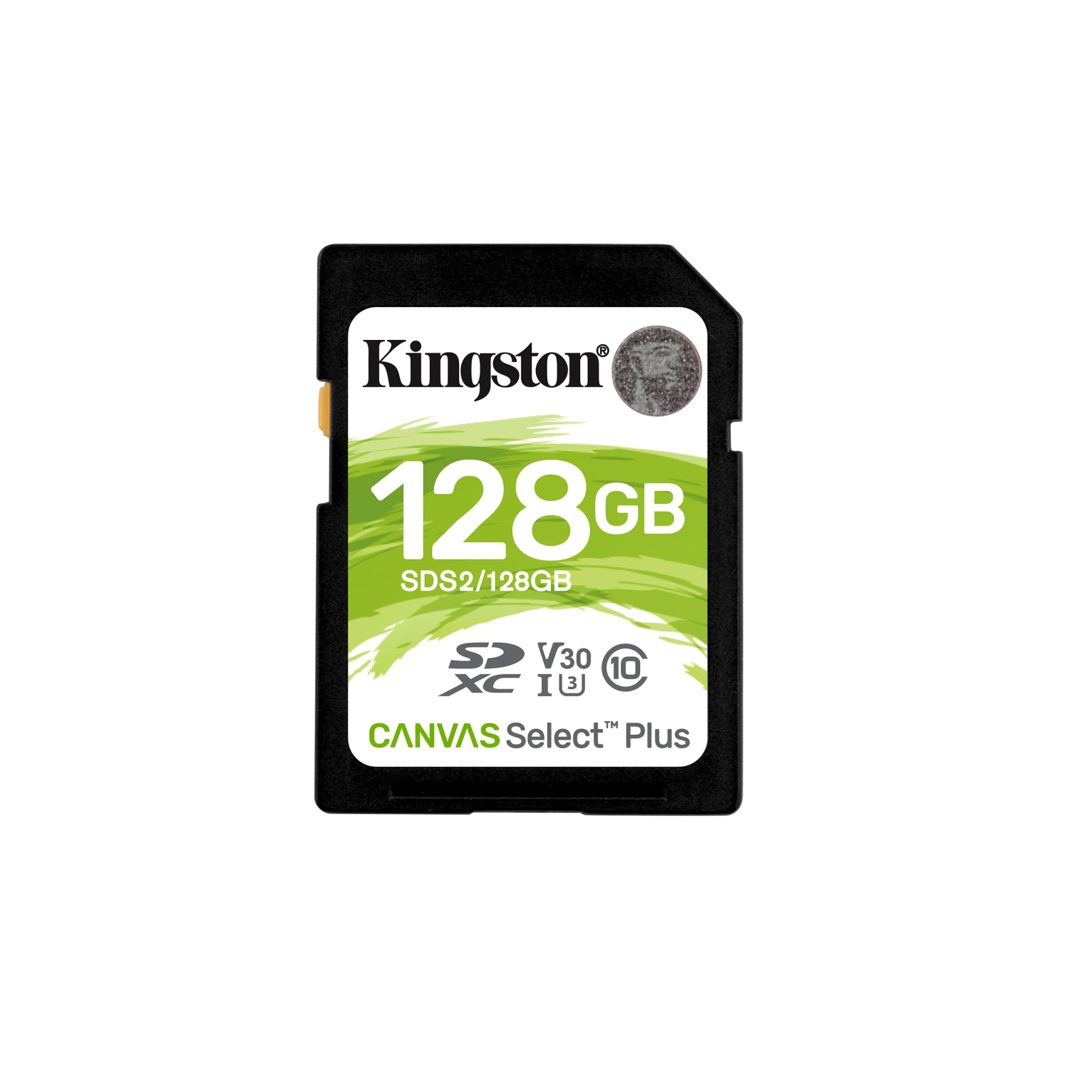 Kingston 128GB SDXC Canvas Select Plus 100R C10 UHS-I U3 V30, sds2/128gb, 128 GB, Klasse 10, 100 MB