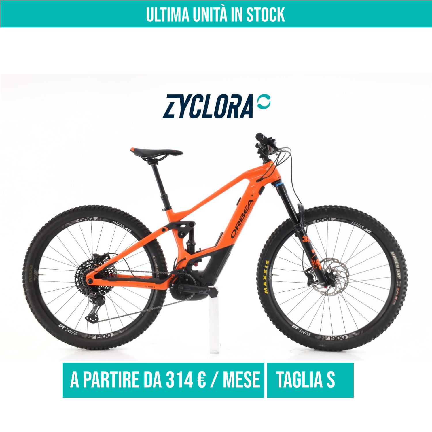 Orbea Wild M10 Carbonio XT taglia S Semi-nuova