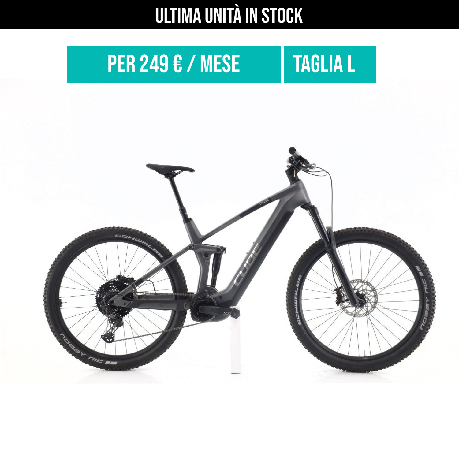 Cube Stereo Hybrid Race XT taglia L Semi-nuova