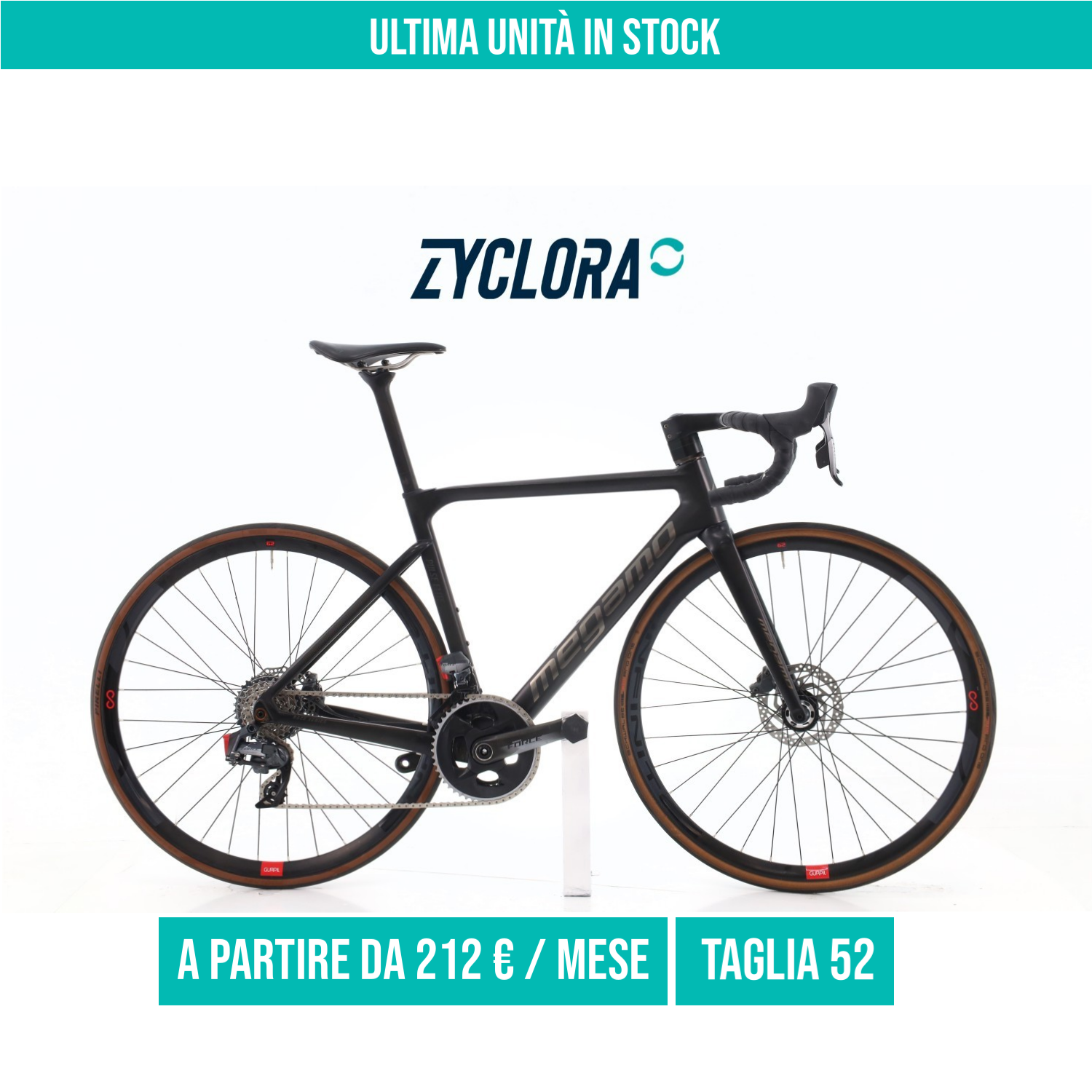 Megamo Pulse Elite Carbonio AXS 12V taglia 52 Semi-nuova