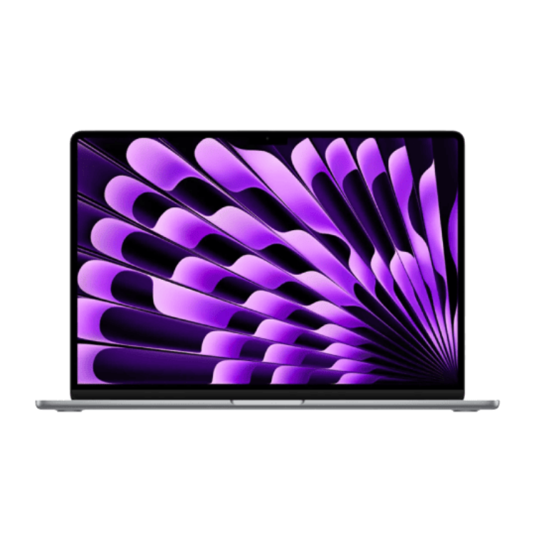 MacBook Air 15 M3 2024 256 GB Grigio siderale A 8 GB CPU 8-core - GPU 10 Core Ricondizionato