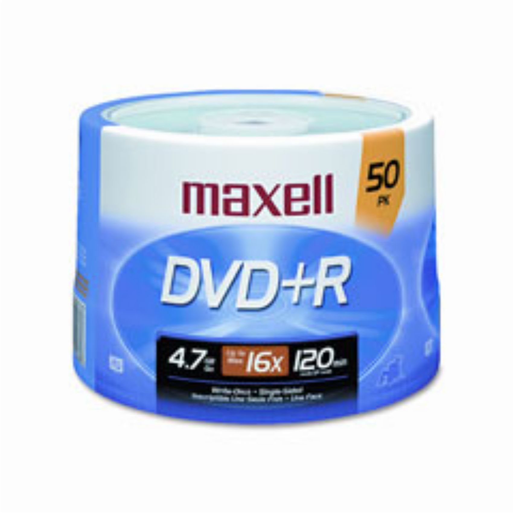 Maxell 4.7GB DVD+R, 275736, 4,7 GB, DVD+R, 120 mm, 120 min