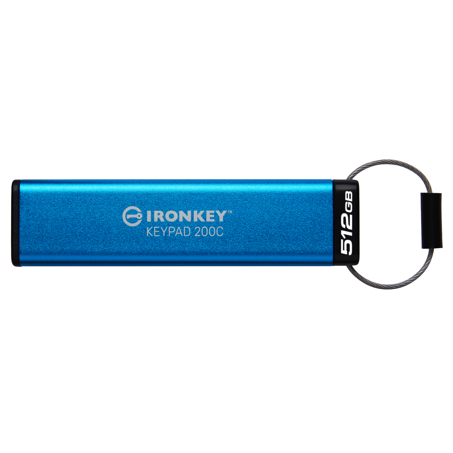 Kingston IronKey 512GB USB-C Keypad 200C, ikkp200c/512gb, F 140-3 Lvl 3 ausstehend AES-256, 512 GB, USB Typ-C