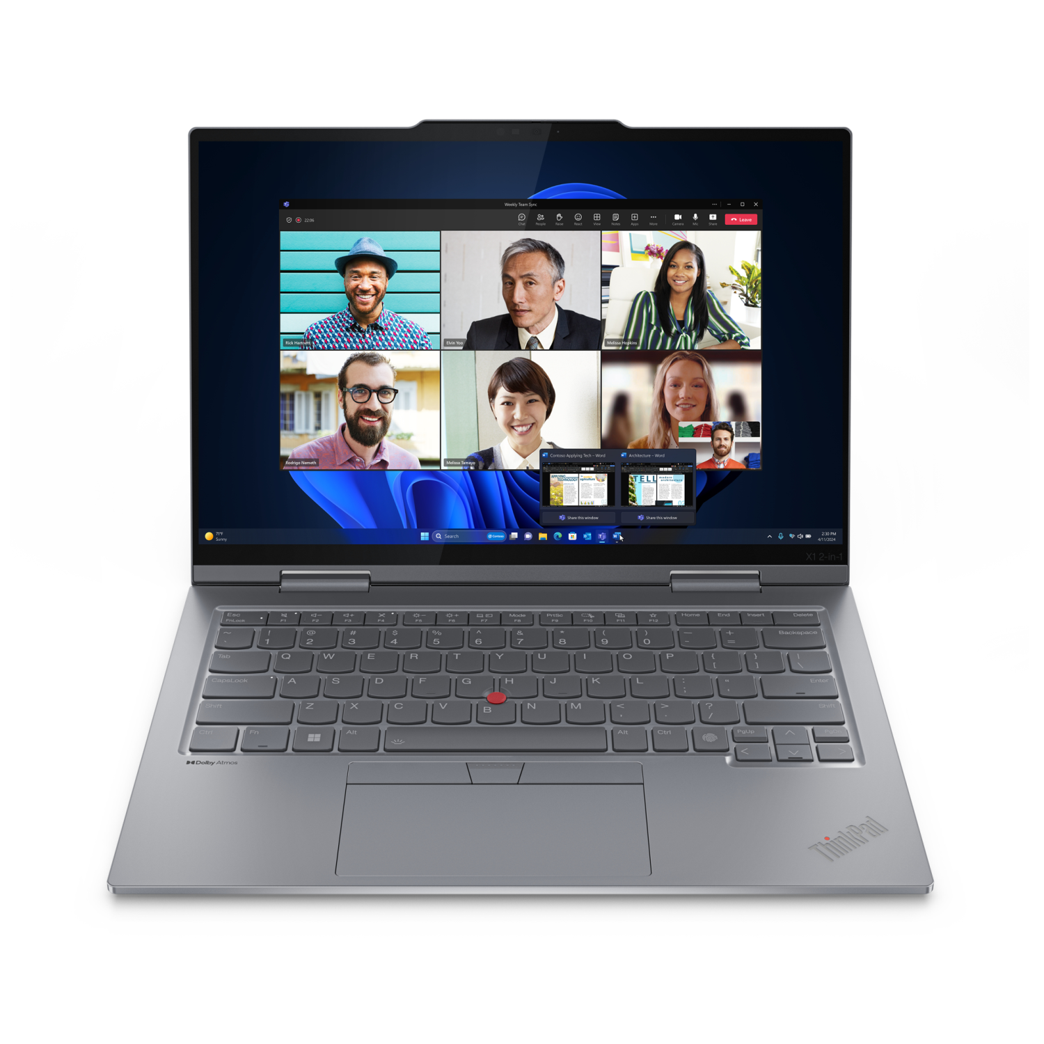 Lenovo ThinkPad X1 2-in-1 G9 Grey, 21ke003kge, Core Ultra 7 155U, 32GB, 1TB SSD, DE