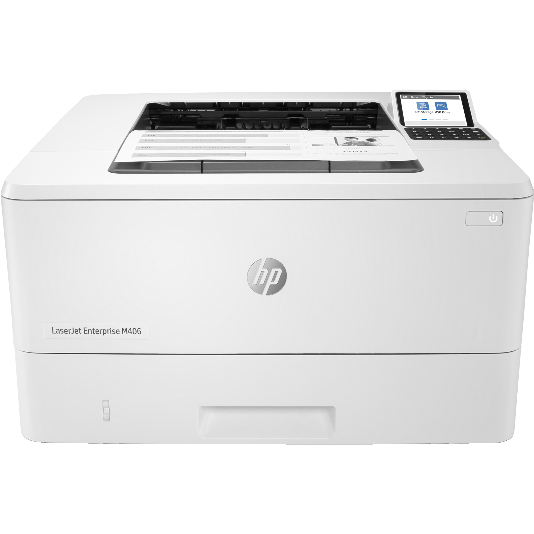 HP LaserJet Enterprise M406dn, 3pz15a#b19, Schwarzweiß, Drucker für Kleine & mittelständische Unternehmen, D