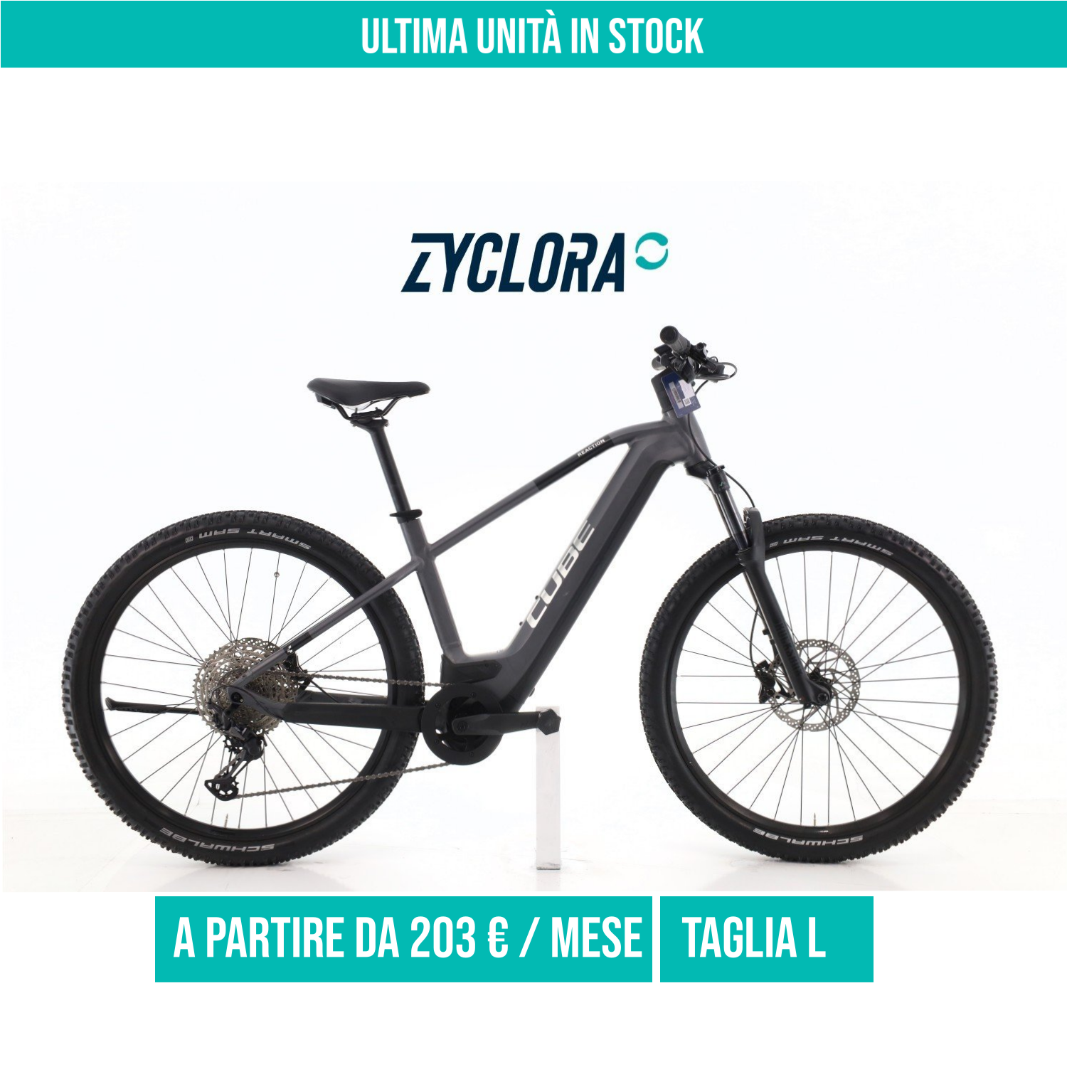 Cube Reaction Hybrid Race XT taglia L Semi-nuova