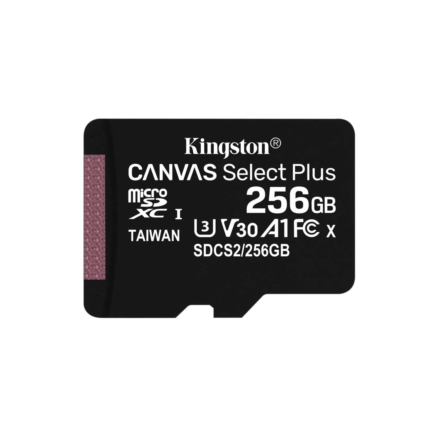 Kingston 256GB micSDXC Canvas Select Plus 100R A1 C10 Einzelpack ohne Adapter, sdcs2/256gbsp, 256 GB, Kl