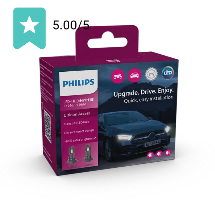Philips Ultinon Access LED H7/H18 – 11972u2500cx – Set 2 Stuks | | H7 lamp | Dutch Performance Products