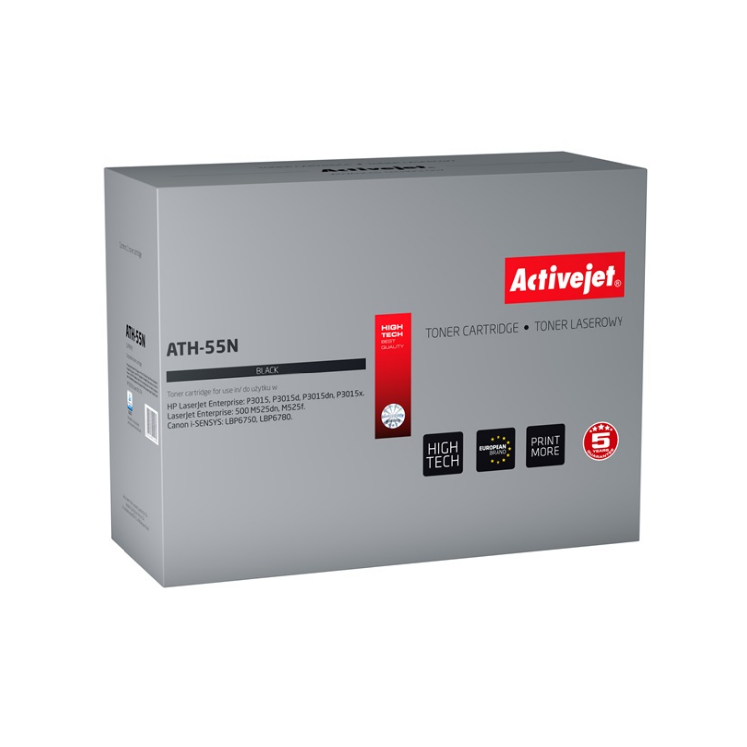 ActiveJet, ath-55n, Kompatibler Toner zu HP 55A/Canon CRG-724 schwarz