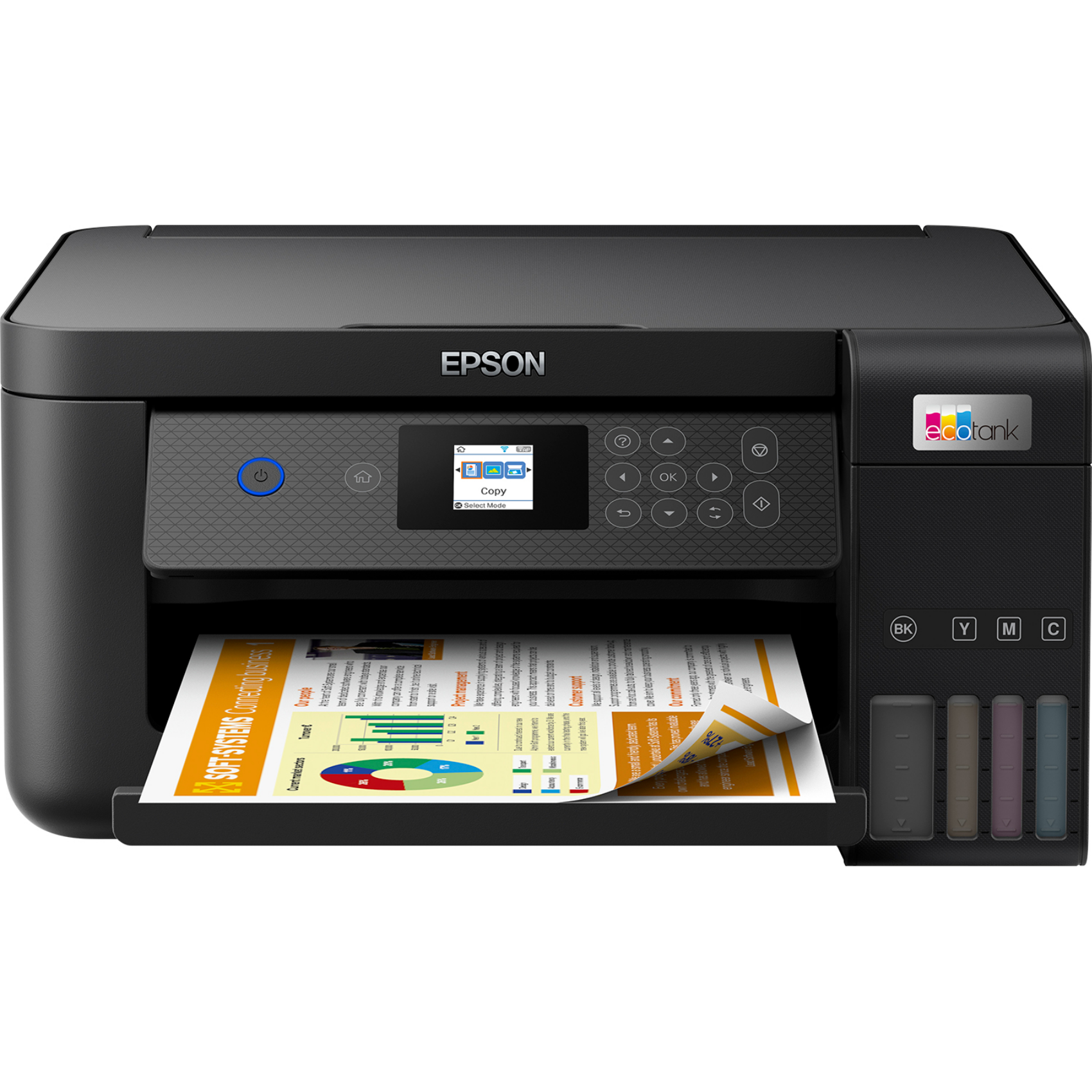 Epson EcoTank ET-2850, c11cj63405, Tintenstrahl, Farbdruck, Farbkopieren, A4, Schwarz