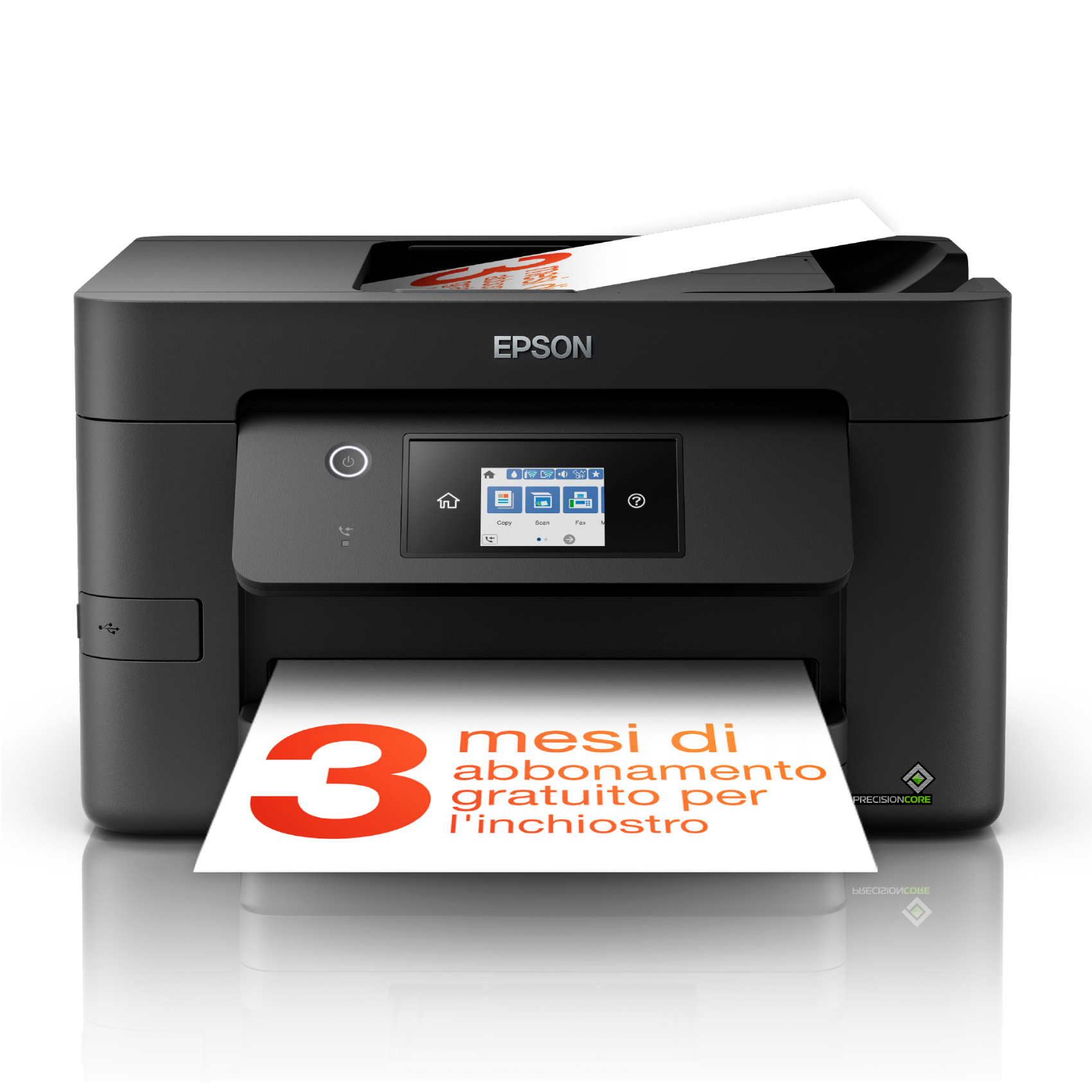 Epson WorkForce Pro WF-3825DWF, c11cj07404, Tintenstrahl, Farbdruck, Farbscan, A4, Schwarz