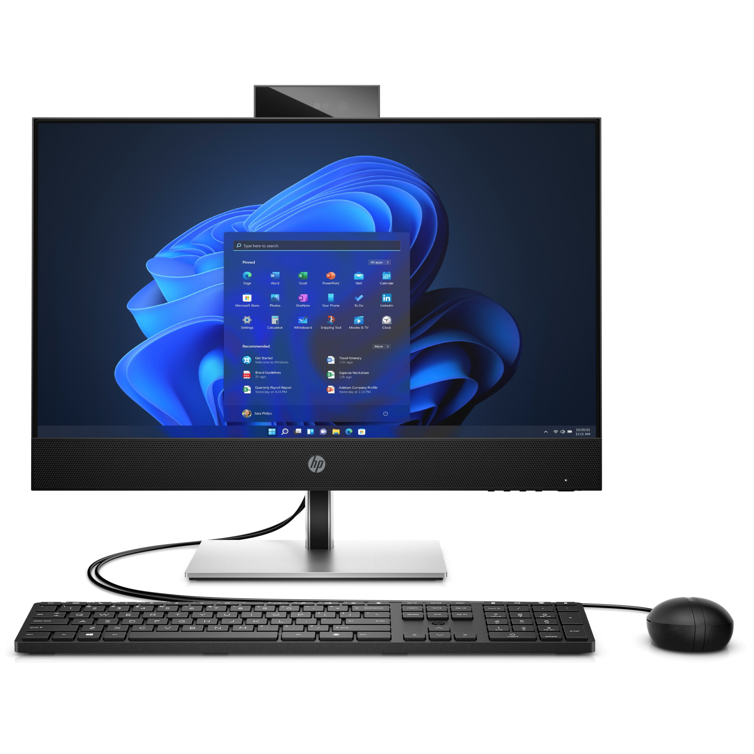 HP ProOne 440 G9 AiO-PC, 937u3ea#abd, 23,8", Core i7-14700T, 16GB, Win