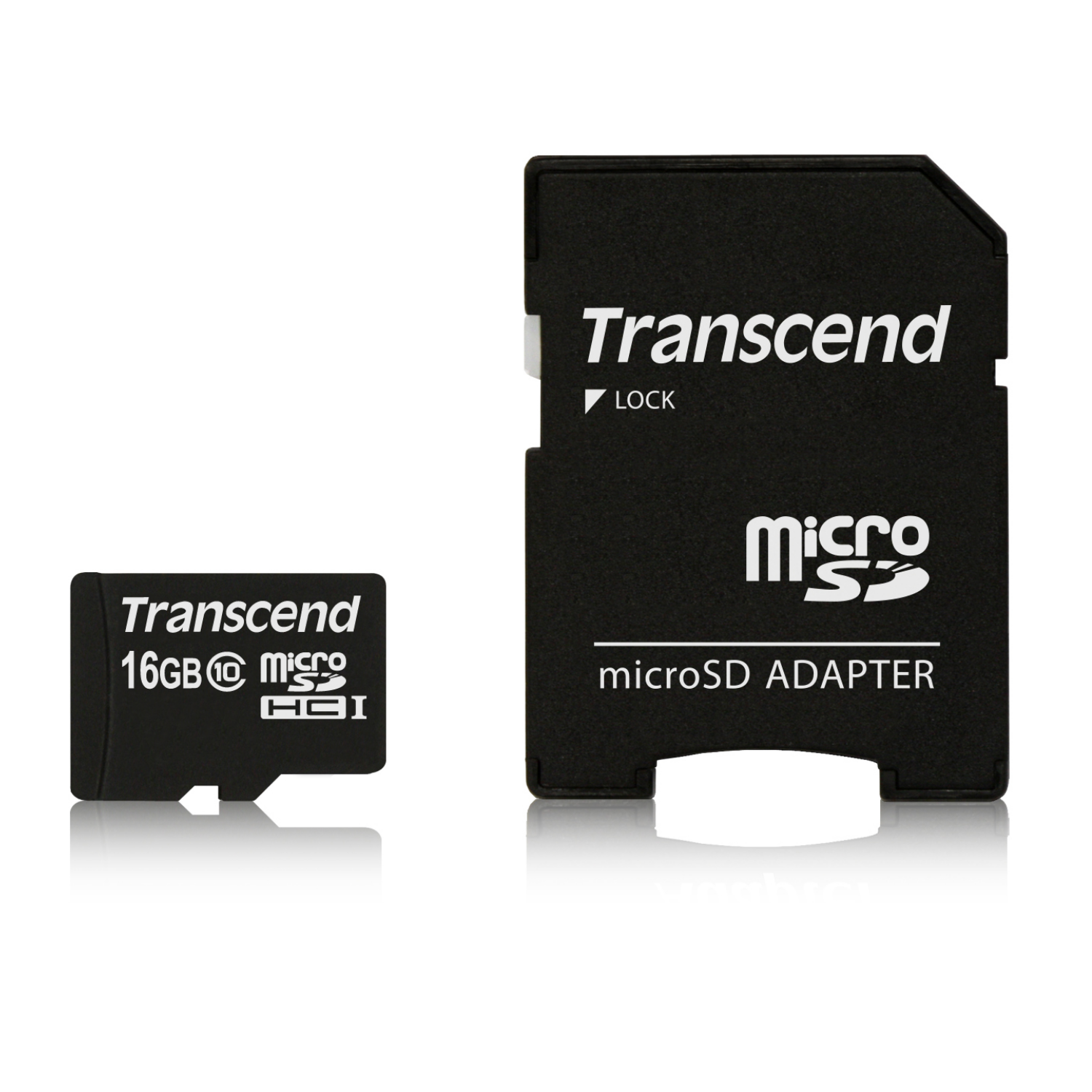 Transcend, ts16gusdhc10, 16 GB, MicroSDHC, Klasse 10, 90 MB/s, Schwarz