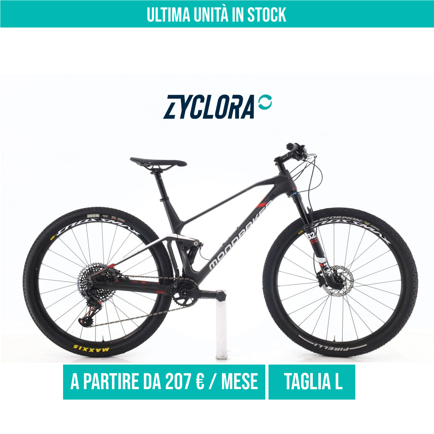 Mondraker F-Podium Carbonio taglia L Semi-nuova
