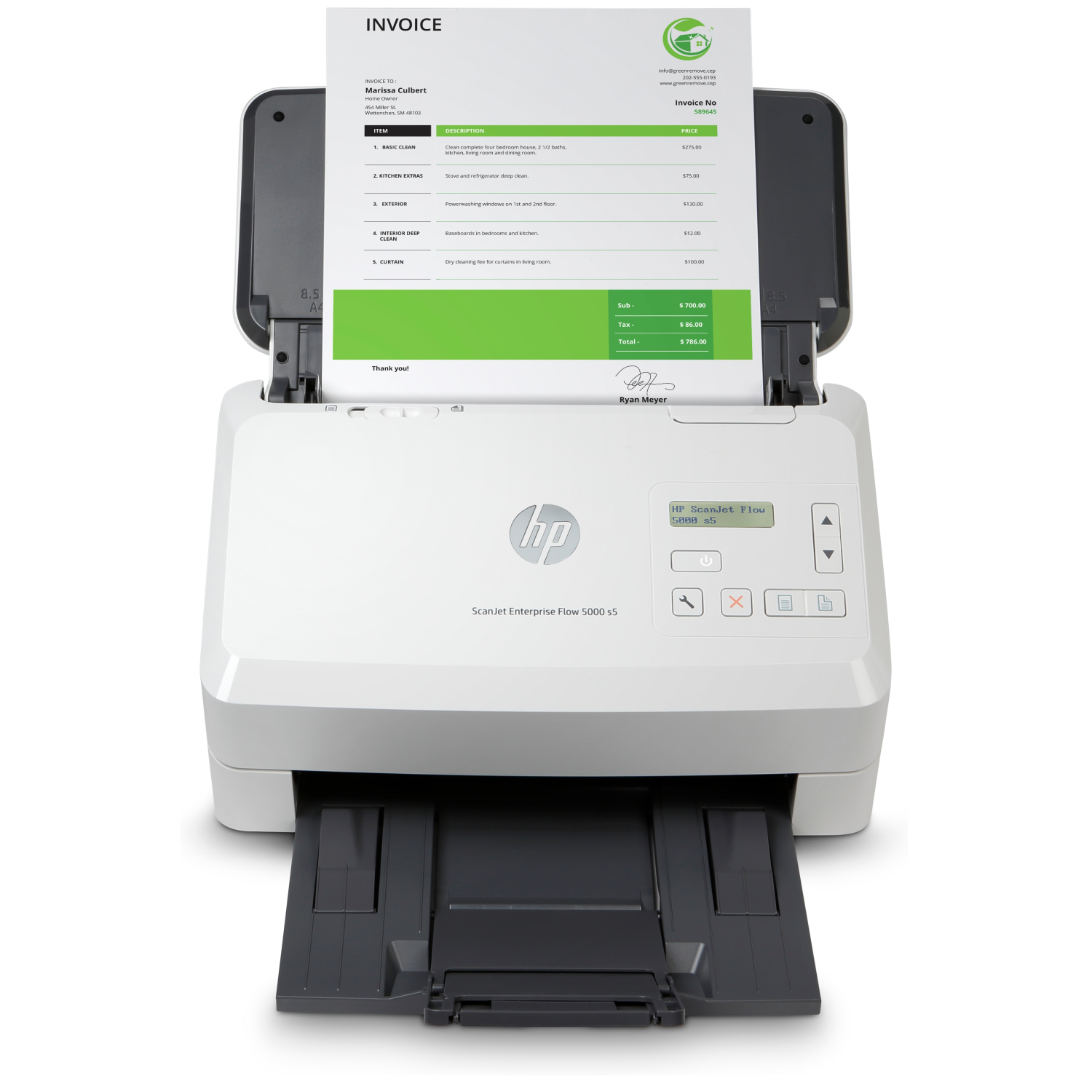 HP Scanjet Enterprise Flow 5000 s5, 6fw09a#b19, Scanner mit Vorlageneinzug