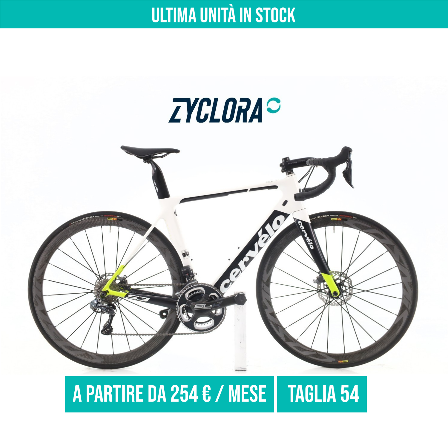 Cervelo S3 Carbonio Di2 11V taglia 54 Semi-nuova