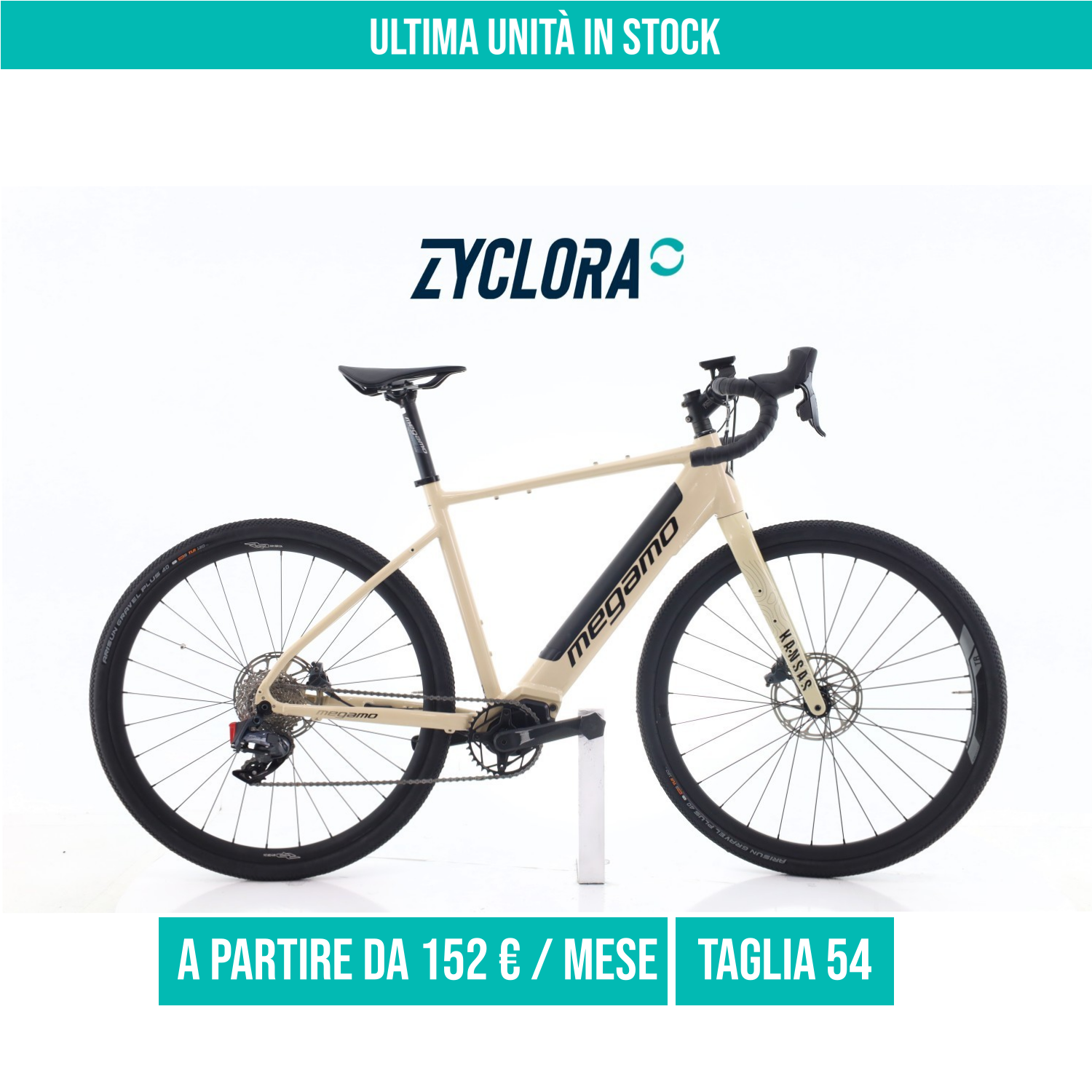 Megamo Kansas AXS 12V taglia 54 Semi-nuova