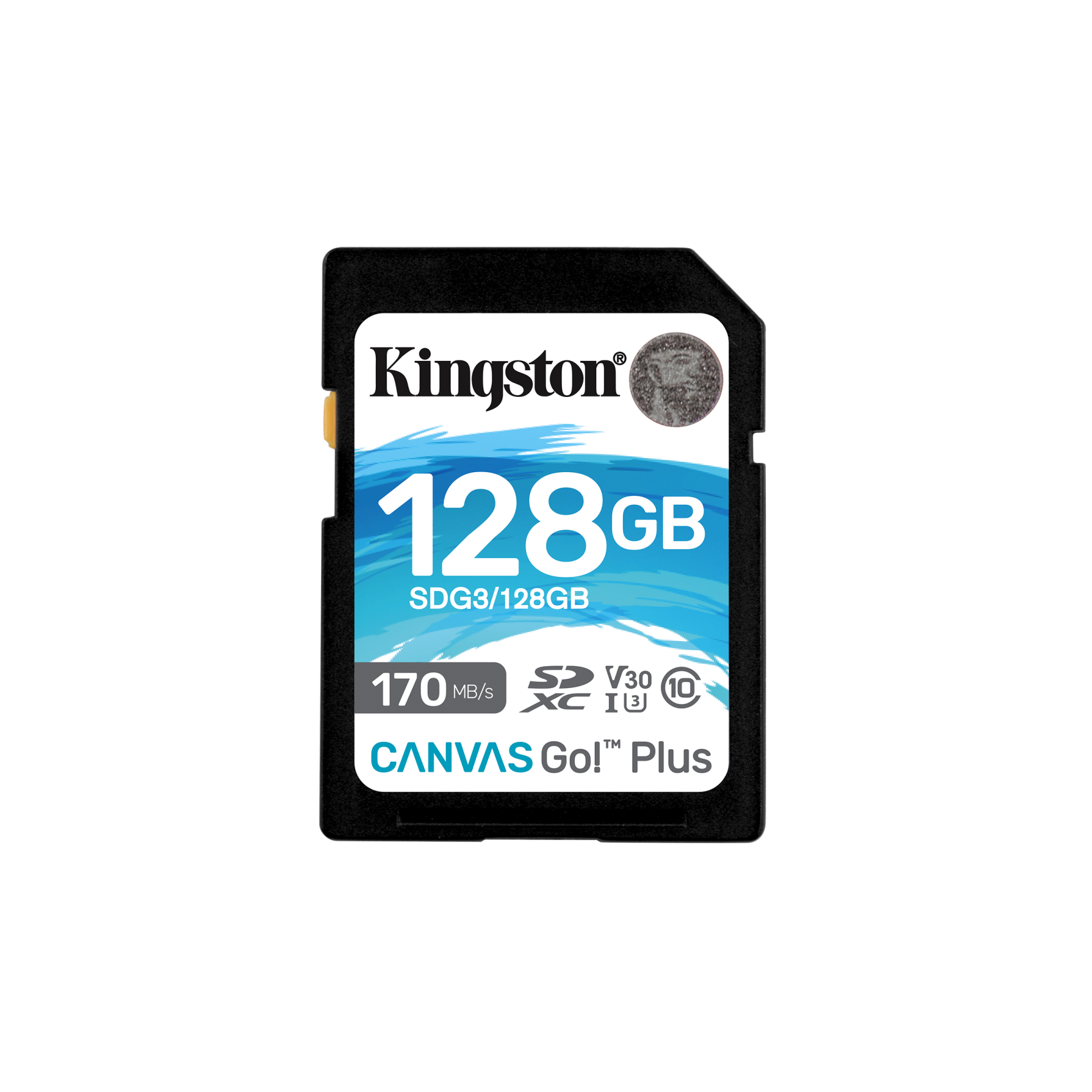 Kingston 128GB SDXC Canvas Go Plus 170R C10 UHS-I U3 V30, sdg3/128gb, 128 GB, SD, Klasse 10, UHS-I, 170 MB/s, 90