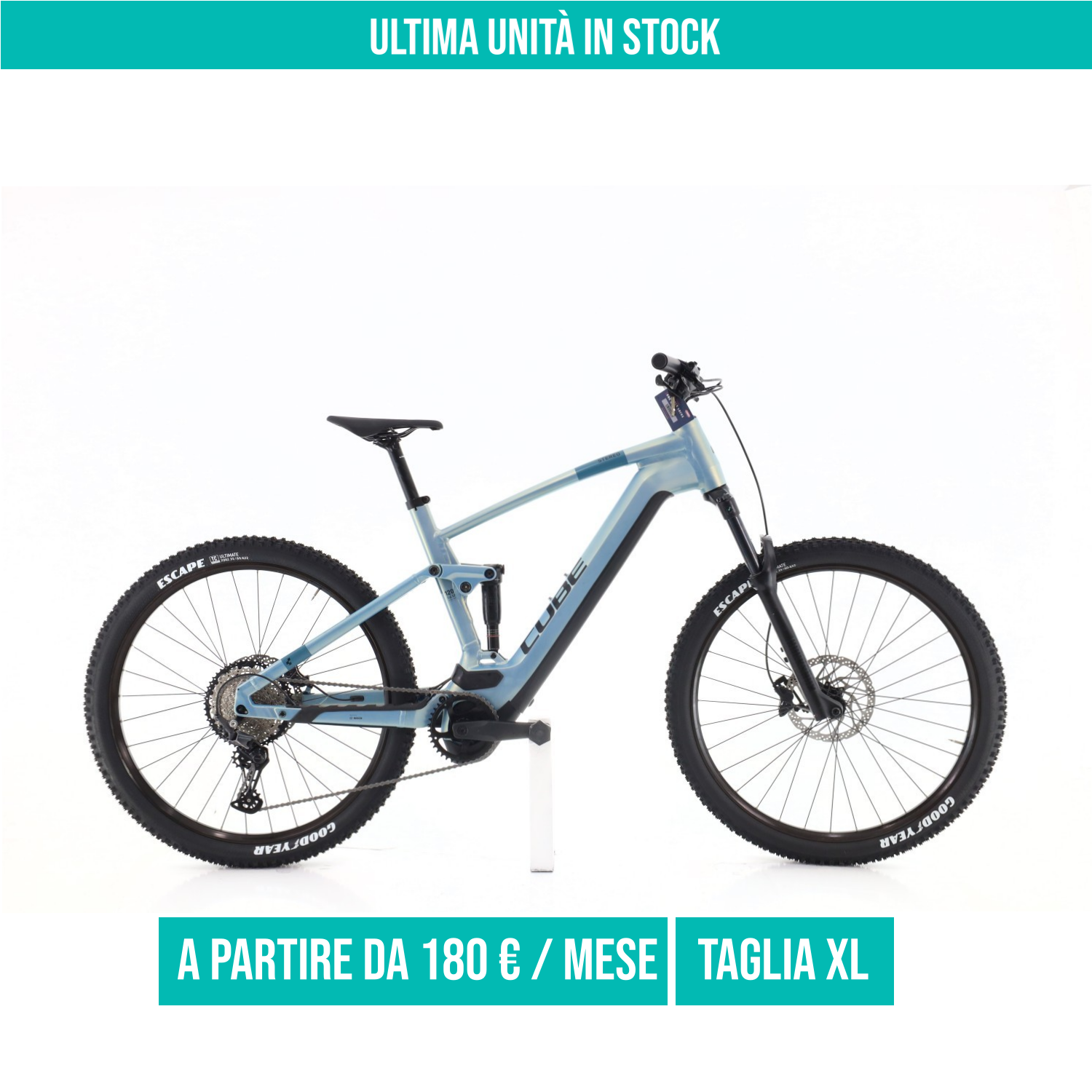 Cube Stereo Hybrid Pro taglia XL Semi-nuova