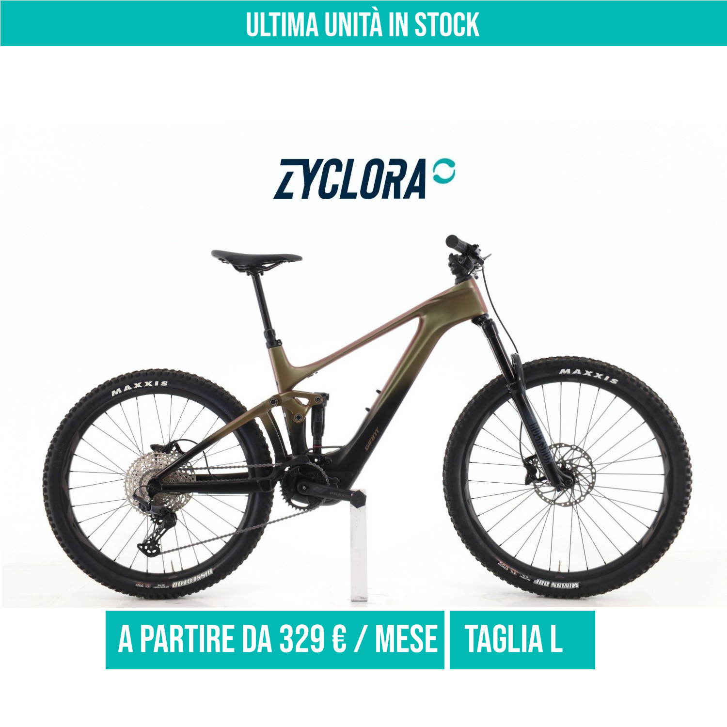Giant Trance E+3 Carbonio taglia L Semi-nuova