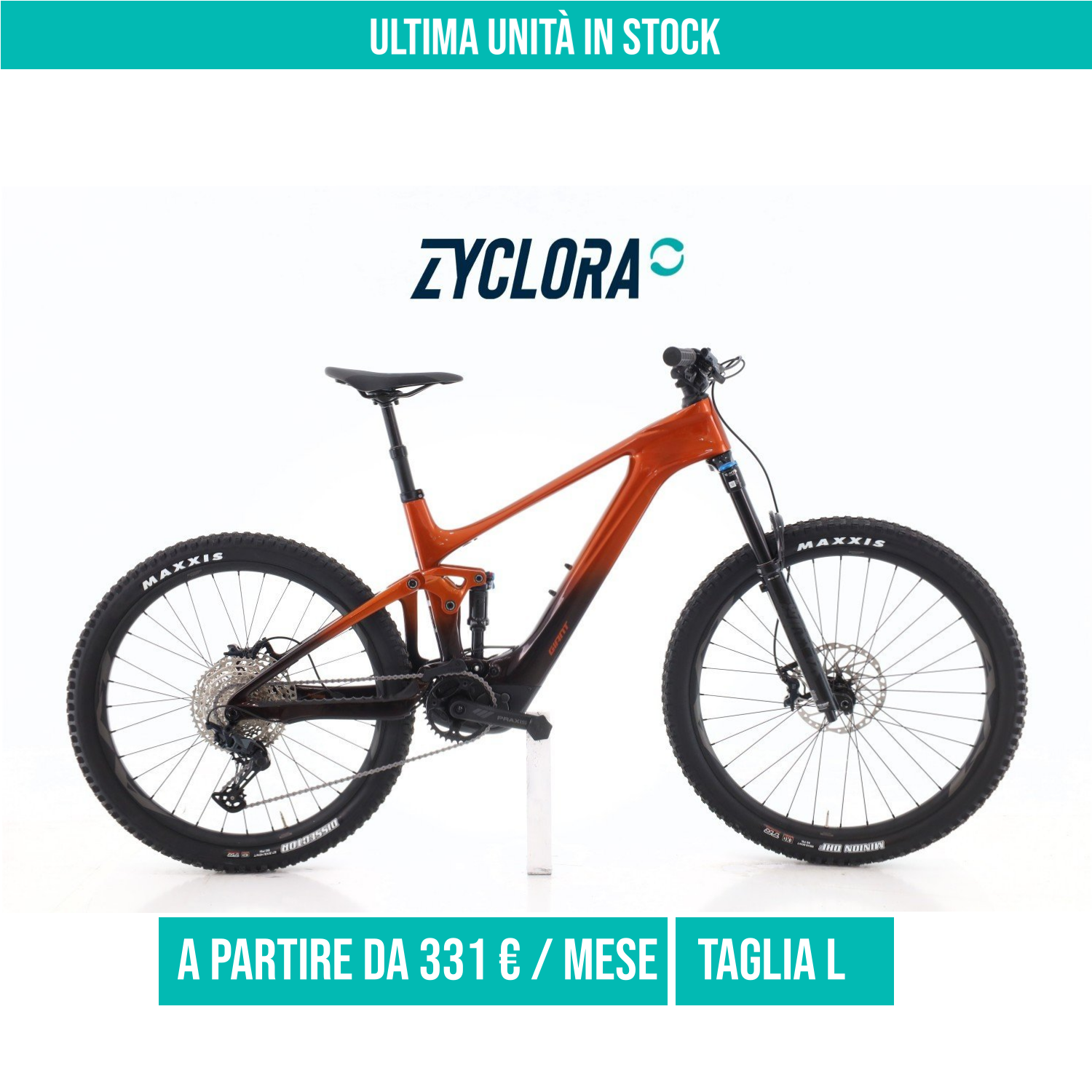 Giant Trance E+2 Carbonio taglia L Semi-nuova