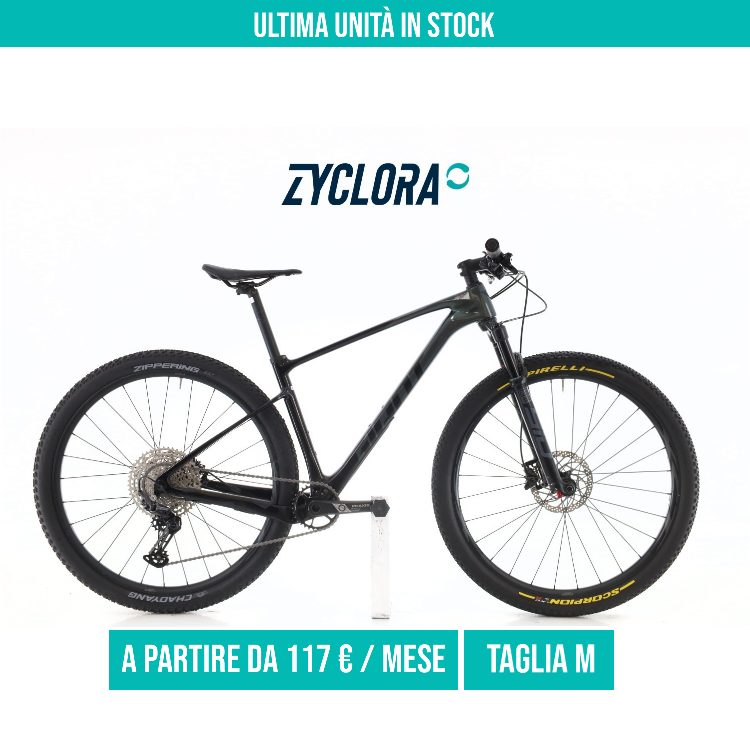 Giant XTC 3 Carbonio taglia M Semi-nuova