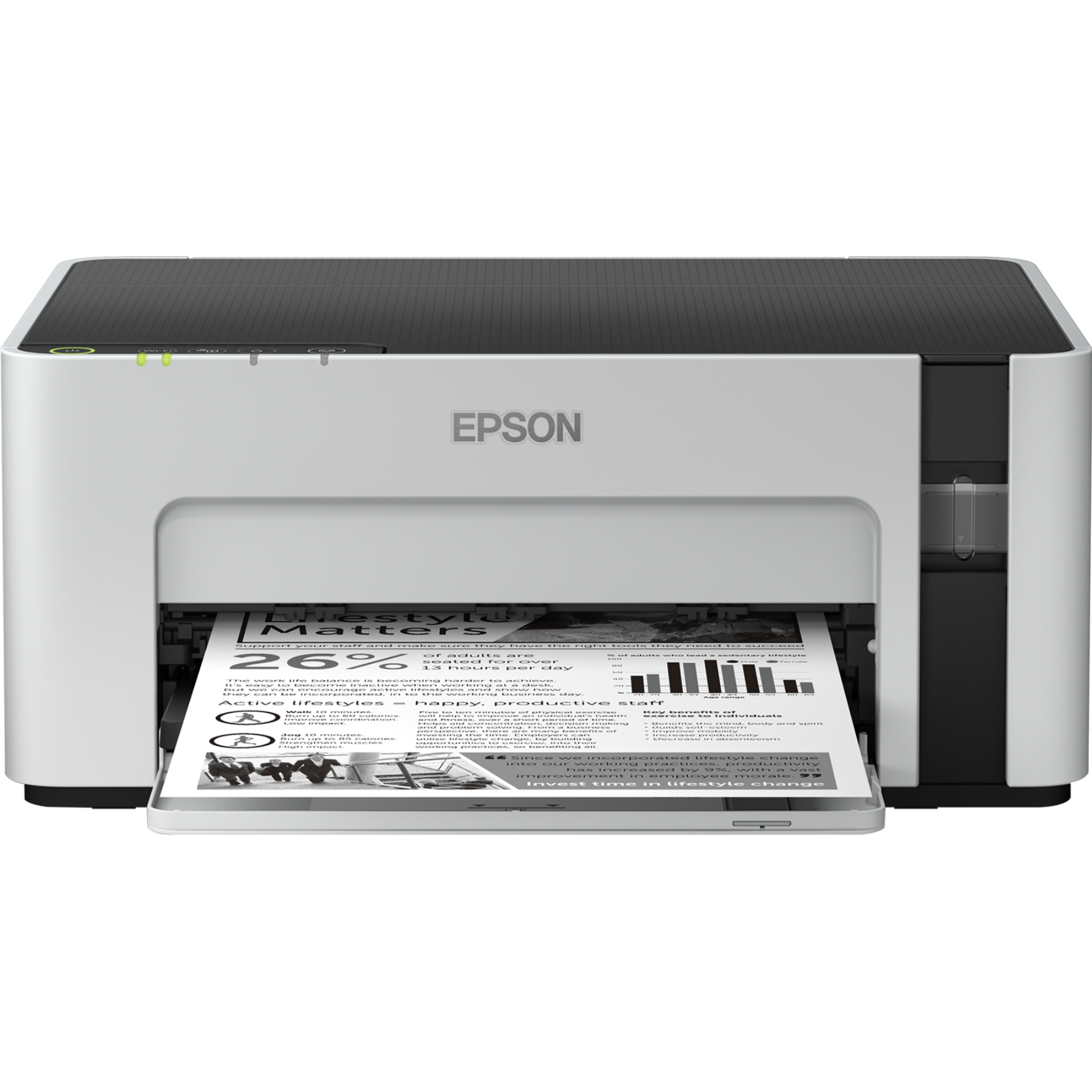 Epson EcoTank ET-M1120, c11cg96402, A4, 15000 Seiten pro Monat, 32 Seiten pro Minute, Schwarz, G