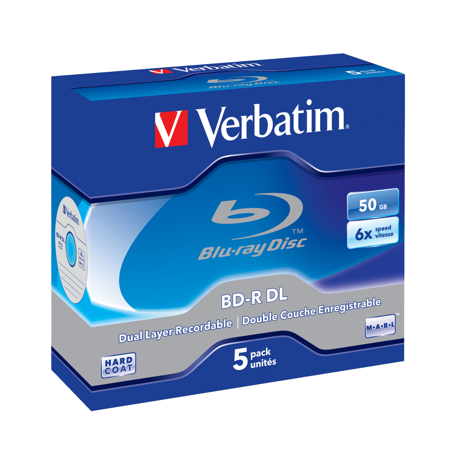 Verbatim, 43748, 50 GB, BD-R, Jewelcase