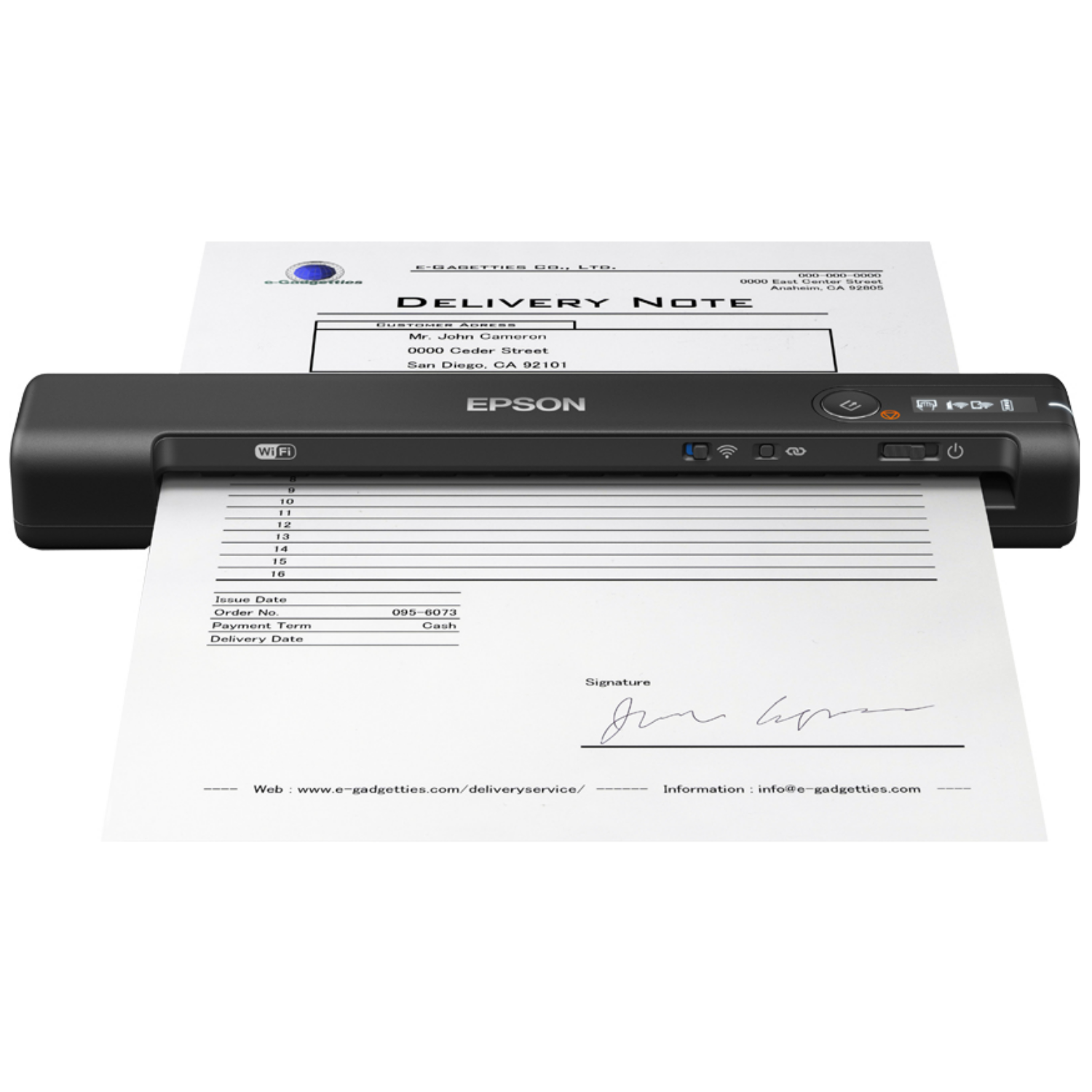 Epson WorkForce ES-60W, b11b253401, 48 Bit, 24 Bit, 8 Bit, 4 Sekunde/Seite