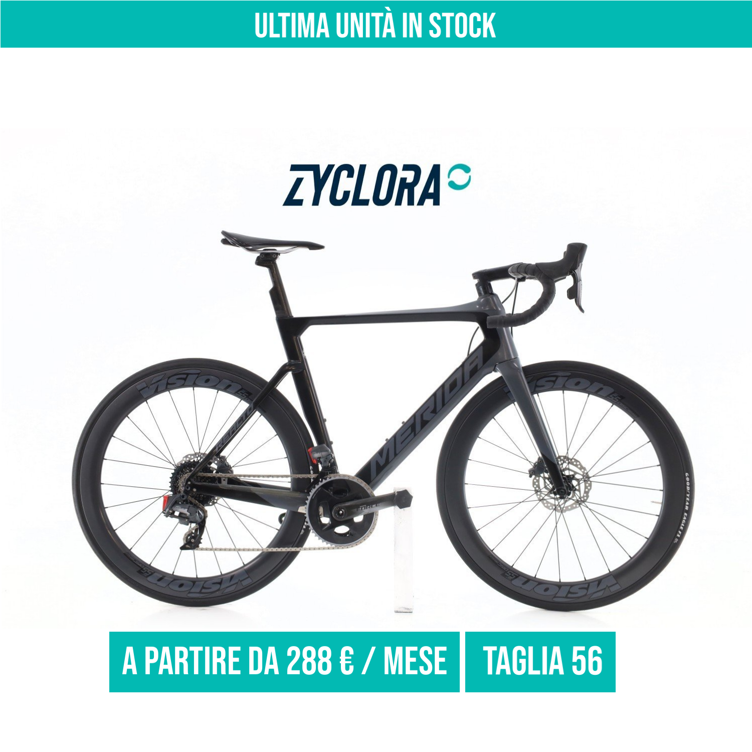 Merida Reacto Force Edition Carbonio AXS 12V taglia 56 Semi-nuova