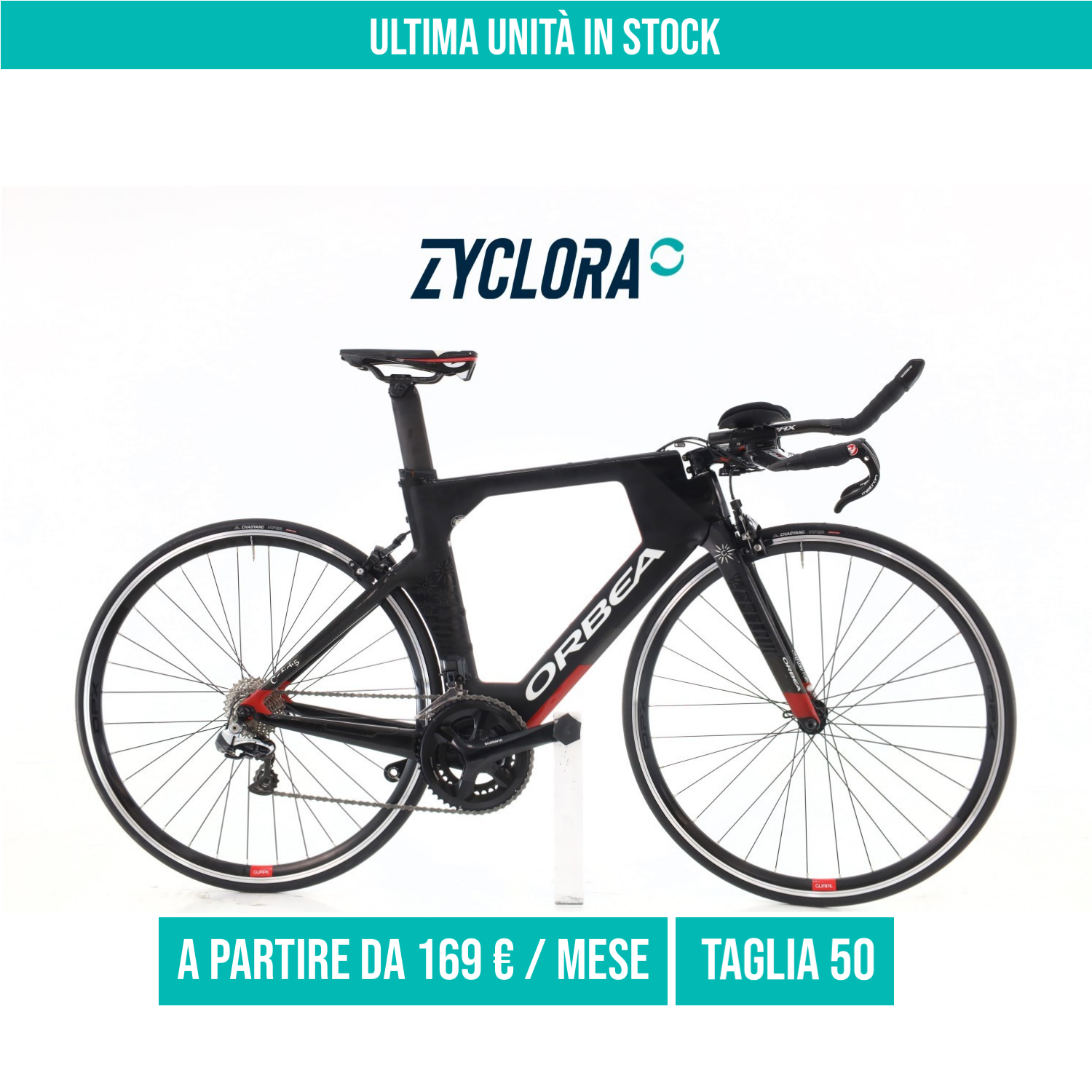 Orbea Ordu OMP Carbonio Di2 11V taglia 50 Semi-nuova
