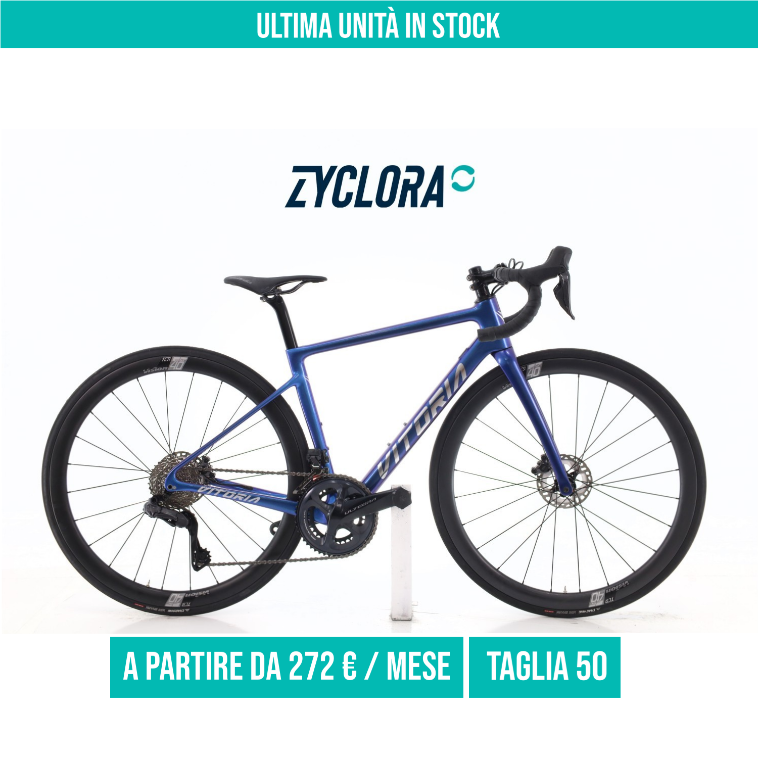 Vitoria Ultimate Carbonio Di2 12V taglia 50 Semi-nuova