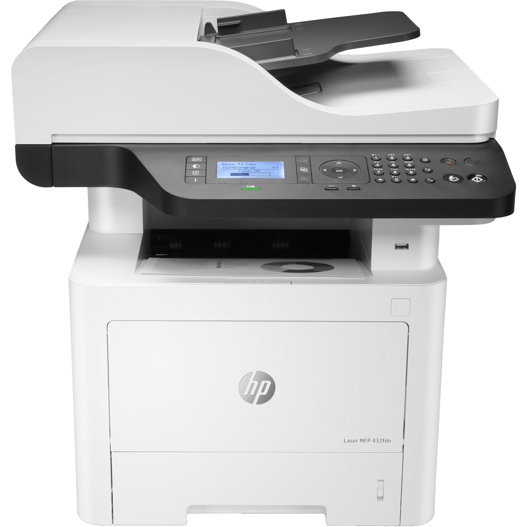 HP Laser MFP 432fdn, 7uq76a#b19, Schwarzweiß, Drucker für Drucken, Kopieren, Scannen, Scannen an E-Mail;