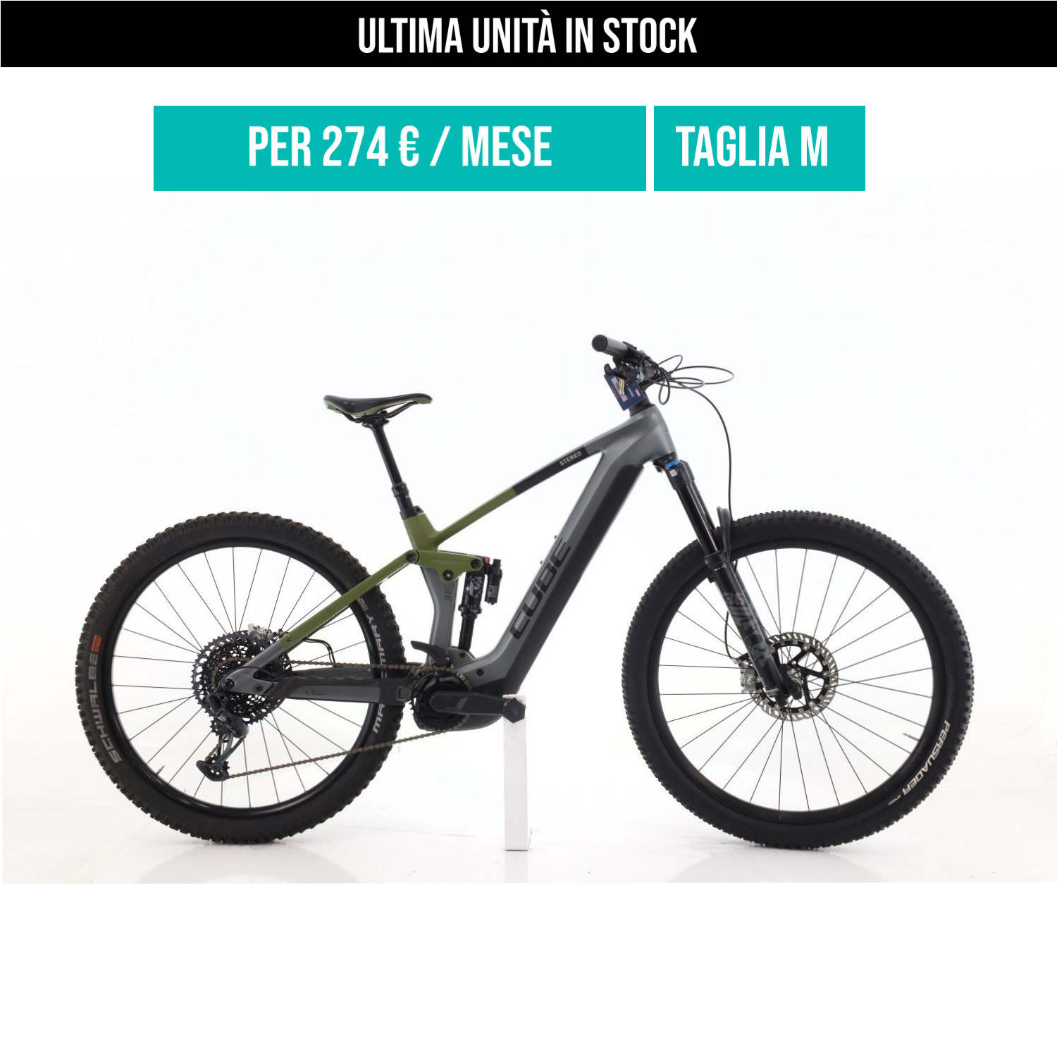 Cube Stereo Hybrid TM GX taglia M Semi-nuova