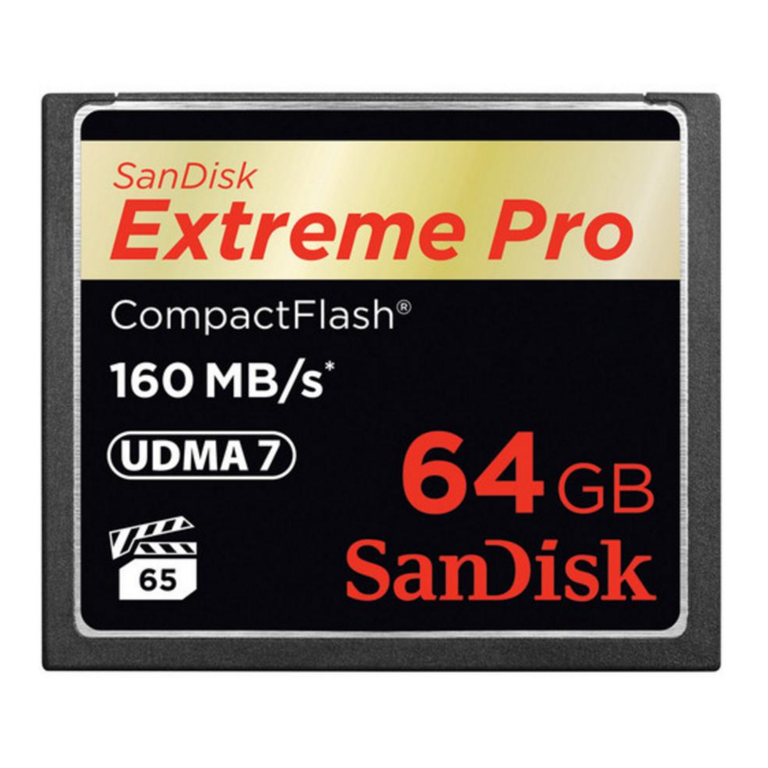 SanDisk 64GB Extreme Pro CF 160MB/s, sdcfxps-064g-x46, 64 GB, Kompaktflash, 160 MB/s